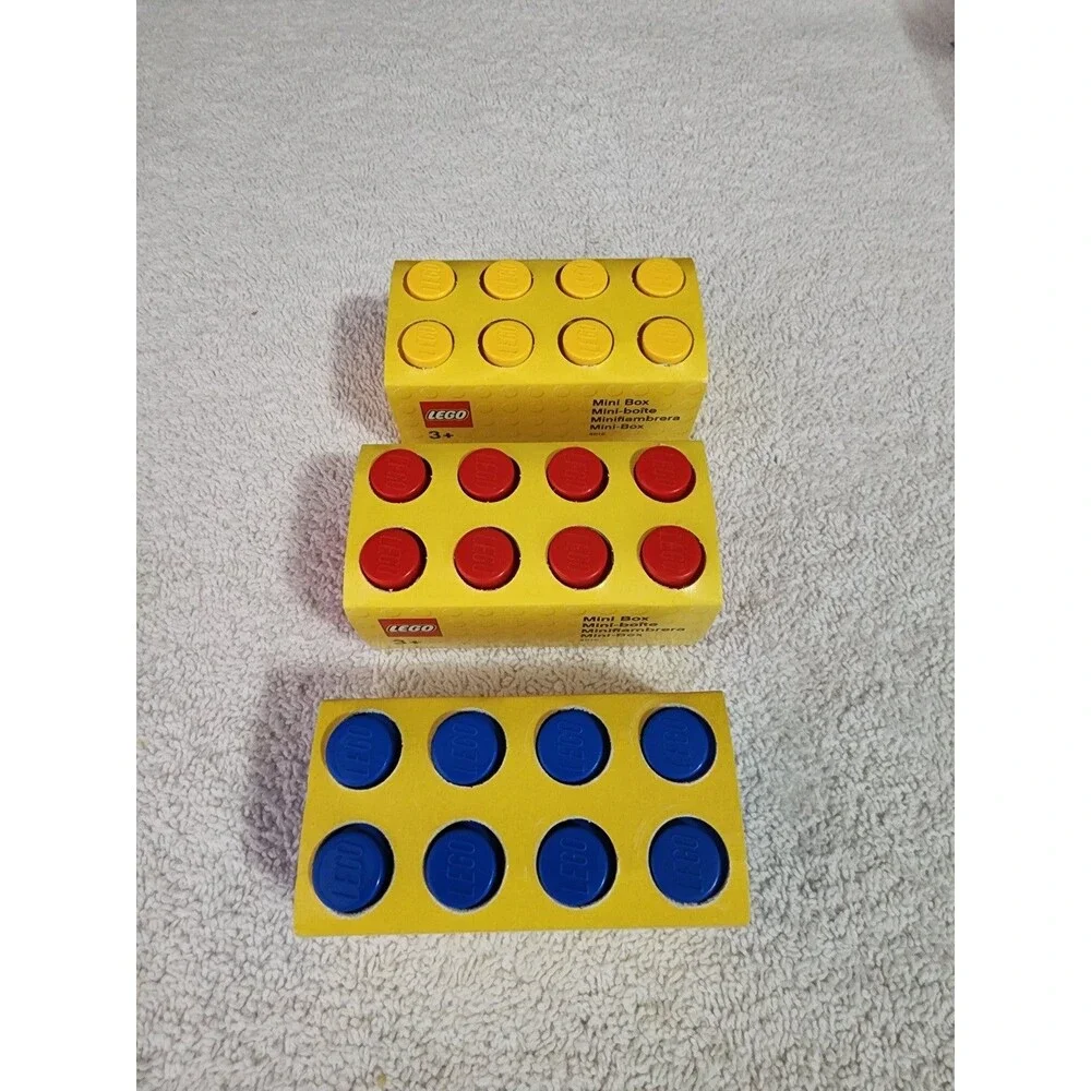 Lego 8-Stud Mini Storage Box 3 lot - Picture 3 of 4
